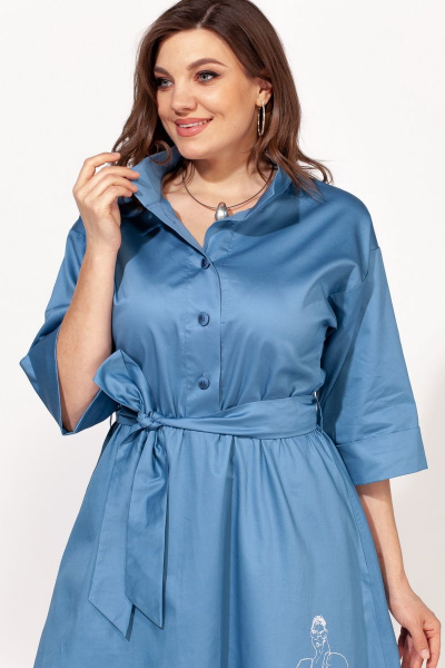 Платье ELLETTO old 1818 синий - фото 7