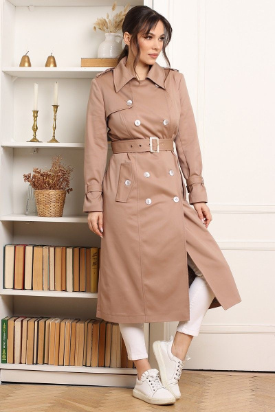 Плащ Мода Юрс 2497-1 бежевый - фото 3