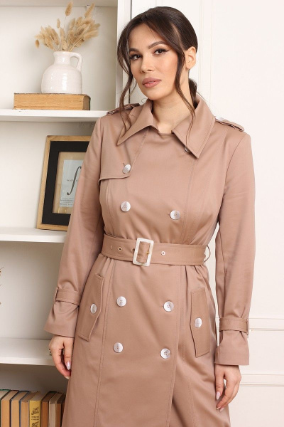 Плащ Мода Юрс 2497-1 бежевый - фото 2