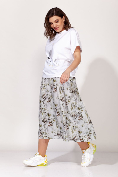 Блуза, юбка ELLETTO old 5135 белый - фото 8