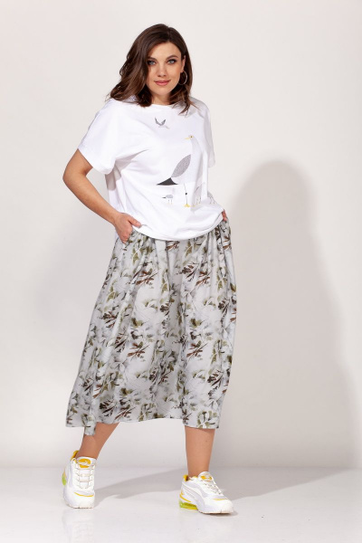 Блуза, юбка ELLETTO old 5135 белый - фото 7