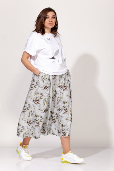 Блуза, юбка ELLETTO old 5135 белый - фото 6