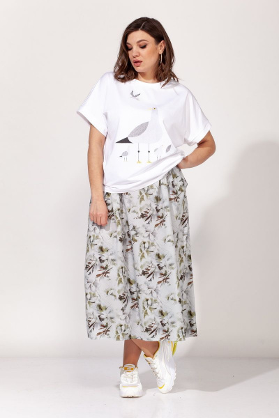 Блуза, юбка ELLETTO old 5135 белый - фото 5