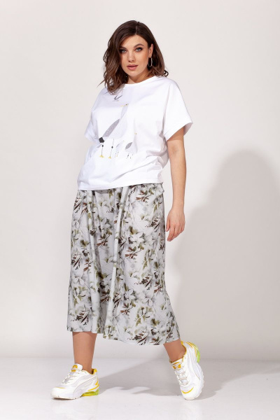 Блуза, юбка ELLETTO old 5135 белый - фото 4