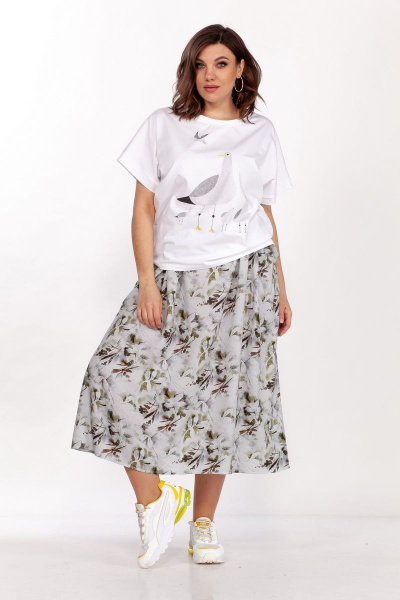 Блуза, юбка ELLETTO old 5135 белый - фото 2