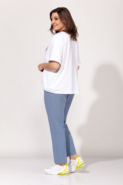 Блуза ELLETTO old 3471 белый - фото 4