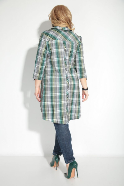 Туника Michel chic 742 оливковый - фото 4