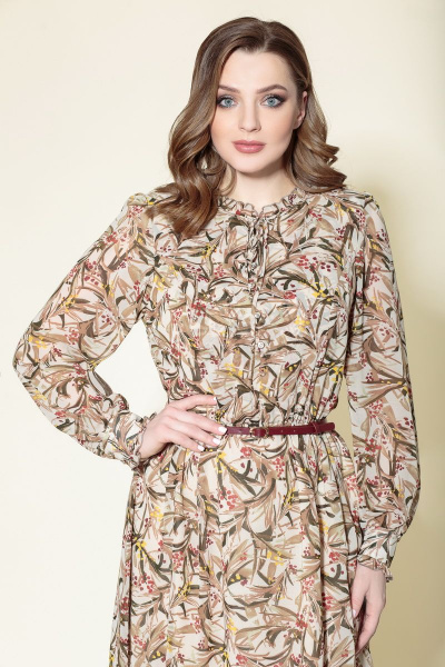 Платье из текстиля длиной 107 см в стиле casual DaLi 4270 - фото 2