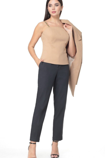 Жакет, топ Angelina & Сompany 507 песок - фото 5