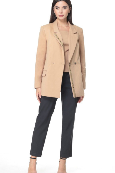 Жакет, топ Angelina & Сompany 507 песок - фото 4