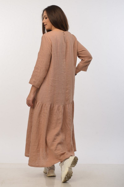 Платье MALI 421-015 коньяк - фото 5
