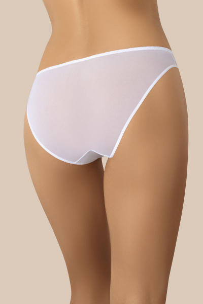 Трусы женские из трикотажа с кружевами, средняя талия Teyli 312 белый - фото 2