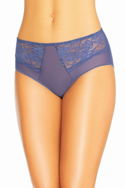 Трусы женские из эластичного трикотажа высокая линия талии Teyli 334 джинс - фото 1