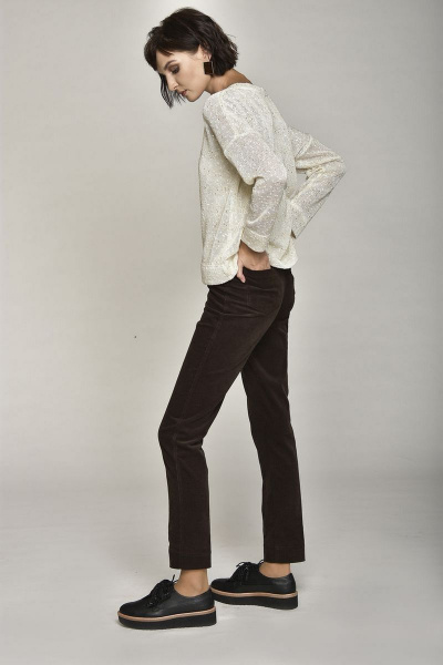 Брюки на каждый день из текстиля и хлопка, демисезон Motif 1213 - фото 1