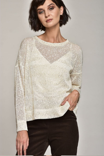 Брюки на каждый день из текстиля и хлопка, демисезон Motif 1213 - фото 2