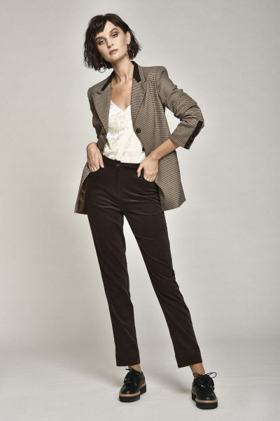 Брюки на каждый день из текстиля и хлопка, демисезон Motif 1213 - фото 4