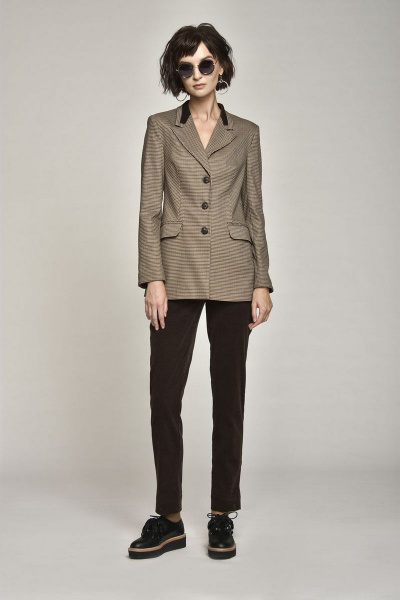 Брюки на каждый день из текстиля и хлопка, демисезон Motif 1213 - фото 5