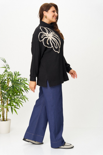 Джемпер AVA fashion М-152 черный - фото 9