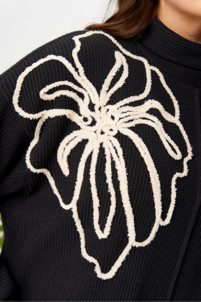 Джемпер AVA fashion М-152 черный - фото 8