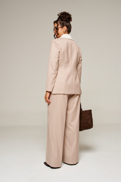 Блуза, брюки, жакет Beautiful&Free 6376 бежевый - фото 7