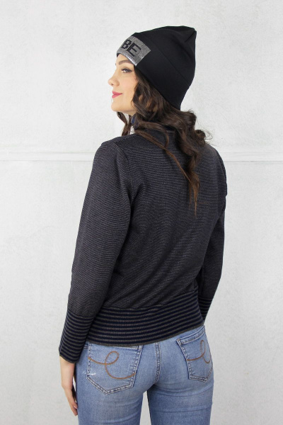 Демисезонный вязаный серый свитер с регланом Полесье С3572-20 0С2151-Д43 158,164 кофейное_зерно - фото 3