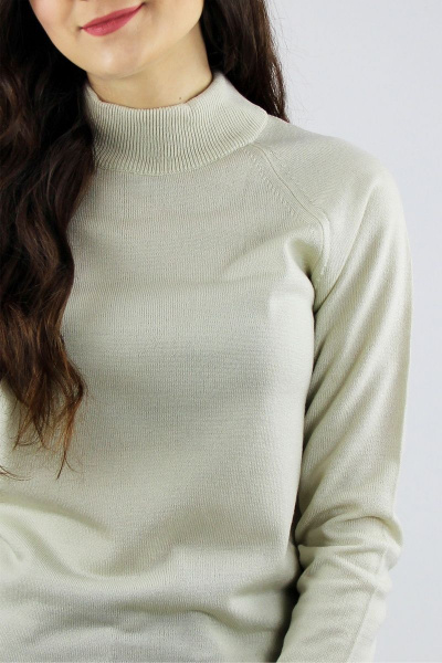 Свитер из трикотажа с длинным рукавом и ластичным воротником Полесье С3316-15 5С1754-Д43 158,164 кокосовое_молоко - фото 5