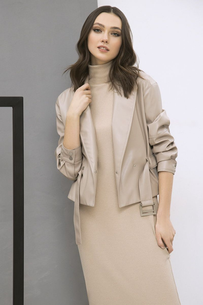 Куртка LaVeLa L70032 бежевый - фото 2
