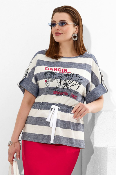 Блуза, юбка Lissana 4275 малина - фото 3