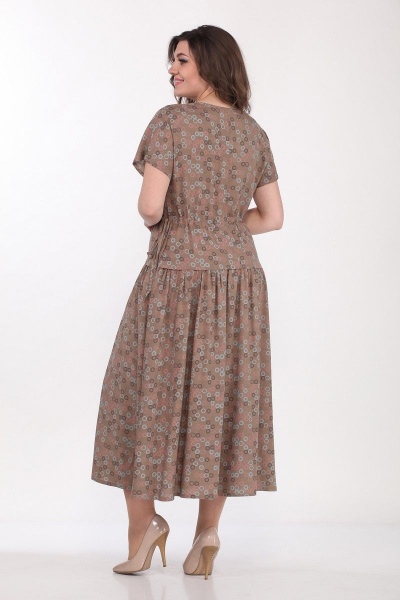Платье Lady Style Classic 1976 коричневый - фото 3