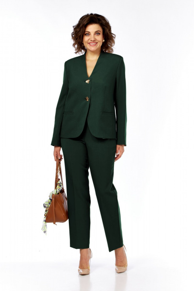 Брюки, жакет Vilena 1086 бутылка - фото 1