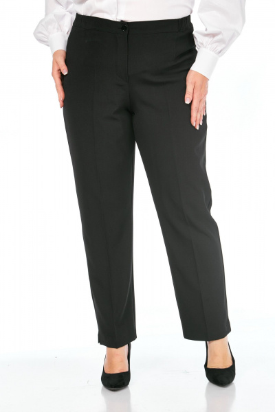 Демисезонные классические брюки зауженные из текстиля Элль-стиль 2002/2 - фото 4