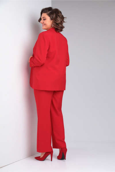 Брюки, жакет, жилет Vilena 1119 красный - фото 4
