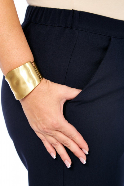 Блуза, брюки Koketka i K 1309 черный+бежевый - фото 7