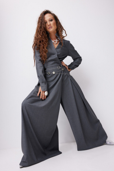 Комбинезон ElPaiz 1264 серый - фото 2