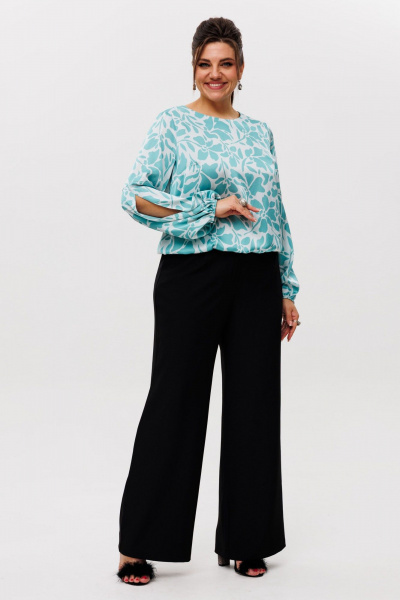 Блуза Anelli 1355 цветочная_волна - фото 6