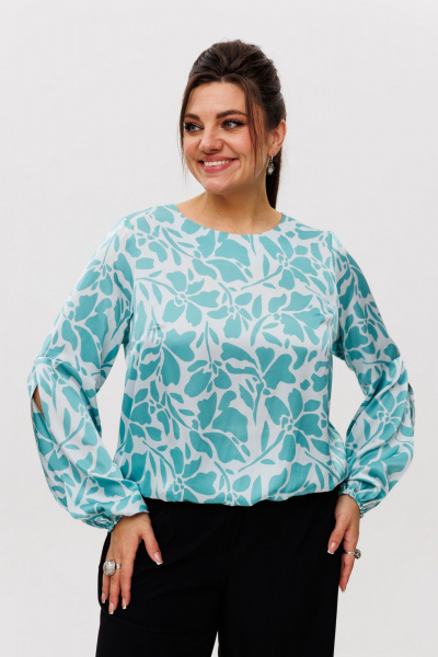 Блуза Anelli 1355 цветочная_волна - фото 2