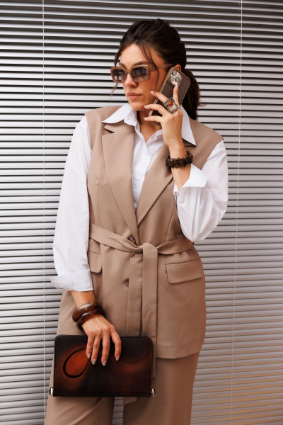 Брюки, жилет Anelli 1501 тосканский_песок - фото 9