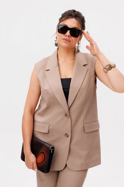 Брюки, жилет Anelli 1501 тосканский_песок - фото 7