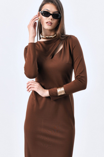 Платье MilMil 1225 корица - фото 4