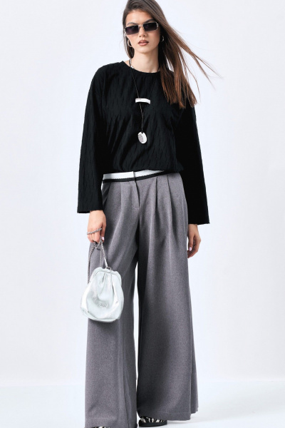 Брюки MilMil 1227 серый_меланж - фото 2