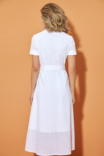 Платье DILIA 0495 белый - фото 3