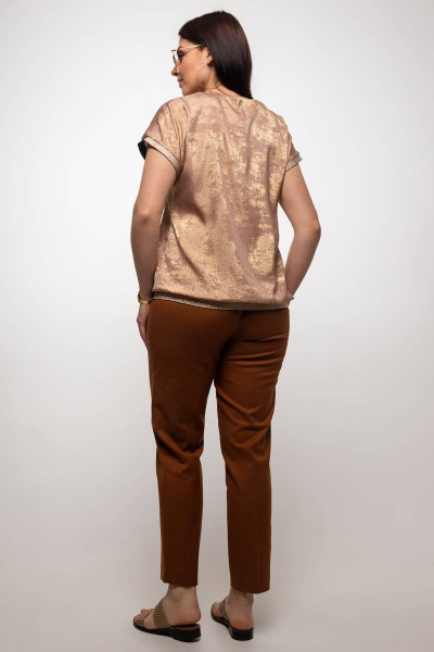 Блуза La rouge 61381 золото - фото 4