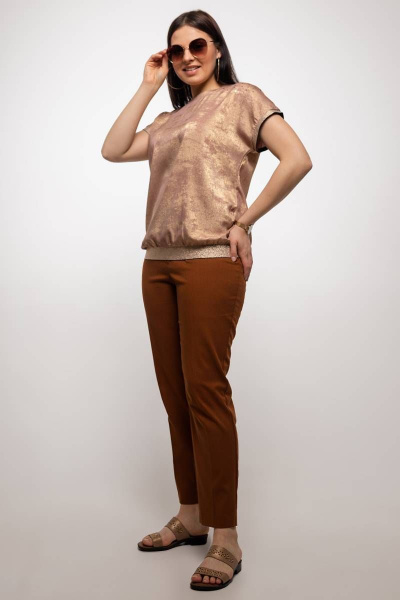 Блуза La rouge 61381 золото - фото 3