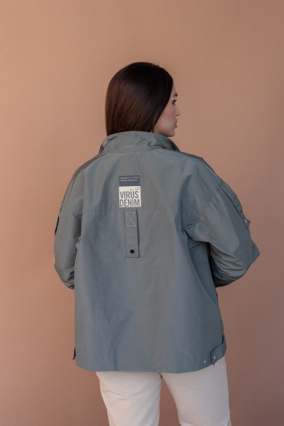 Куртка Angelina 637-2 олива - фото 5