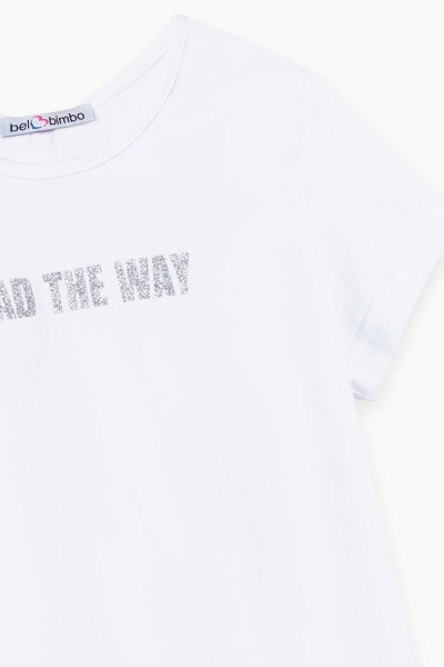Летняя белая майка из хлопка для девочки Bell Bimbo 210201 белый - фото 2