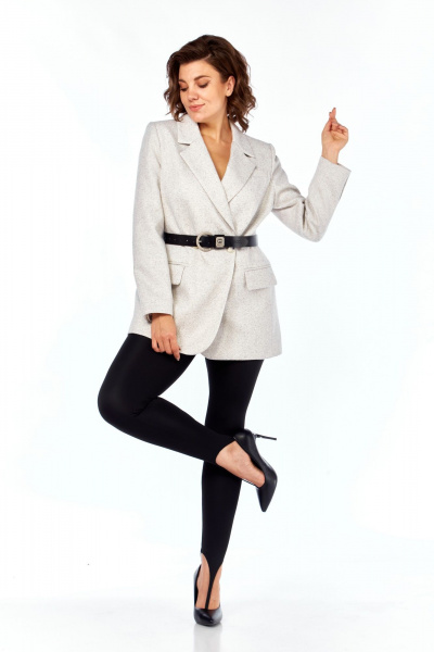 Жакет Ольга Стиль С-963 серый - фото 4
