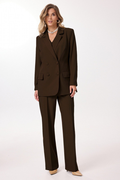 Брюки, жакет, жилет Твой имидж 2234 шоколад - фото 1