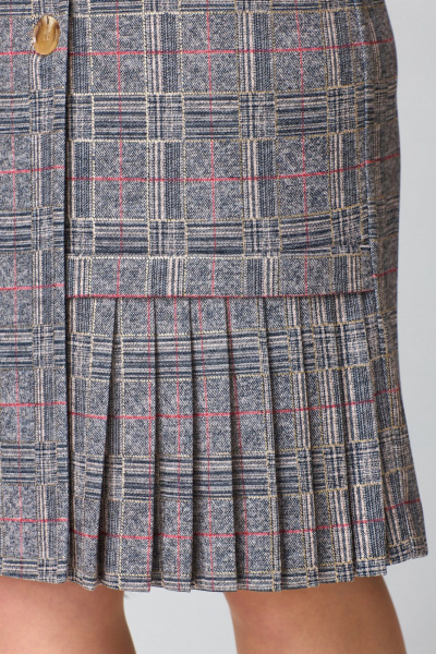 Платье Твой имидж 2236 серый_клетка - фото 6