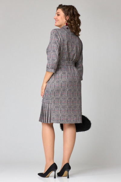 Платье Твой имидж 2236 серый_клетка - фото 4