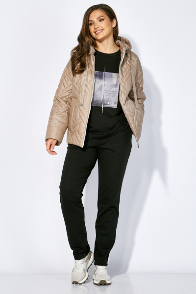 Брюки, куртка, свитшот TAiER 1396 золотисто-бежевый - фото 2